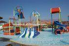 Outdoor Kids Water Playground With Water Curtain , Water Theme Park