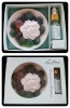 1pc flower shape scented clay with aromatic oil and multicolored stone