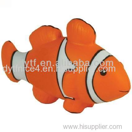 stress clown PU foam fish/kids plastic fish toys/happy kid toy/halloween toys for kids