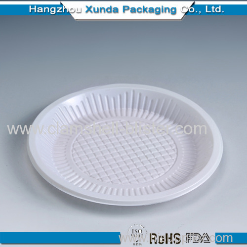 Colorful plastic round plate