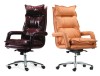 2015 comfortable soft cushion pad high density aluminum bas high back new executive leather boss office chairs