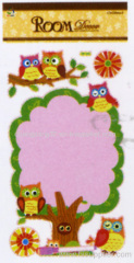 personalized owl Chalkbord Stickers