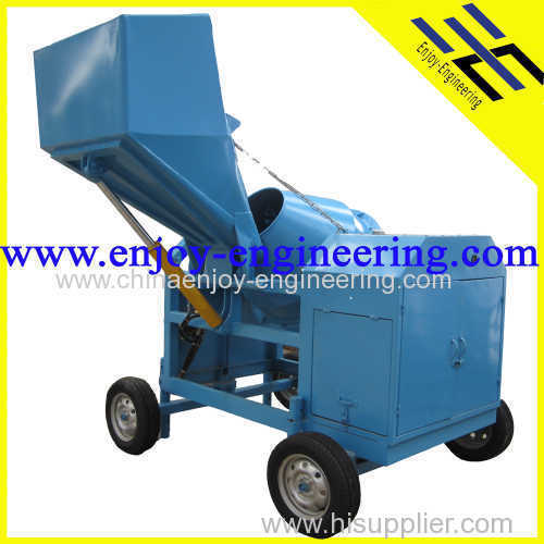 diesel enginehydrualic concrete mixer with lifting hopper