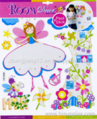 girls Growth Chart Wall Sticker