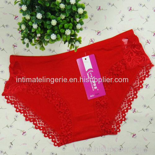 Lace trim bamboo boyshort Young lady short brief girl underpant hipster lingerie lady underwear sexy intimate underwear