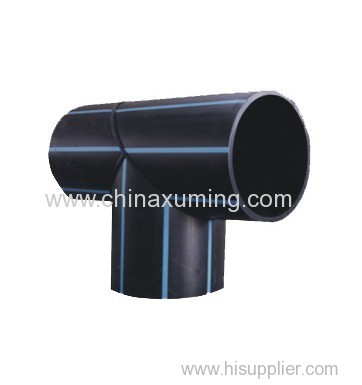 HDPE Heat Fusion Welding Equal Tee Pipe Fittings