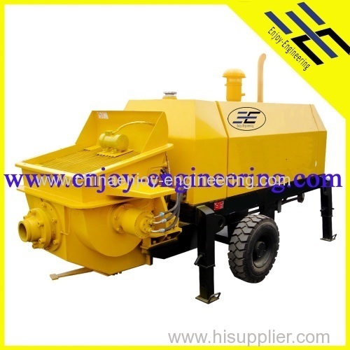 small Diesel trailer concrete pump