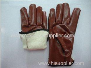 XXL Industrial Safety Heavy Duty Leather Warm Winter Gloves