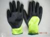 Custom XL Sandy Finished Durable Warm Winter Gloves With Nitrile Coated