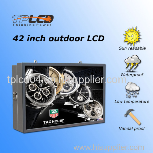 TPLCD all weather outdoor digital multifunction lcd advertising player