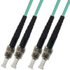 ST-ST Multi Mode OM3 Duplex Fiber Optic Patch Cord