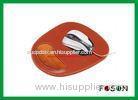 Commercial Heat Resistant Faux Gel PU Leather Mouse Pad , Soft Mouse Mat