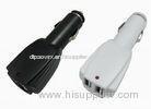 Flat Double USB Car Chargers For IT Digital Products , 12.0V AC / 5.0V DC