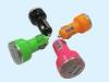 Two USB Plug Car Charger For GPS 5V2.1A And 5V1A , Rohs And REACH