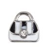 Platinum Plated Enamel Alloy Lipstick , Lol talk bubble, Handbag with Crystal Floating Locket Charms Wholesale