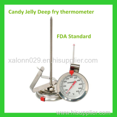 Stainless steel candy jelly deep fry thermometer