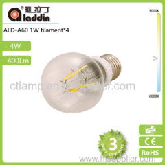 4w 400lm 4 led bulb 360 degree