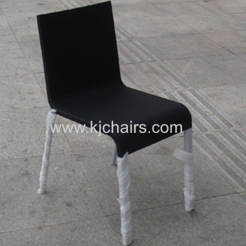 high quality pu seat with aluminum leg chair