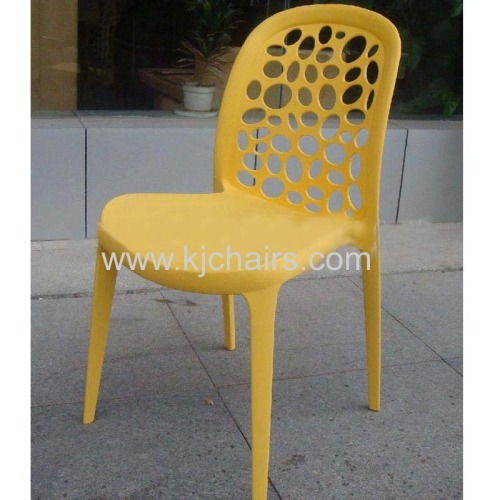 Fashion candy color pink durable pp Plastic Chair