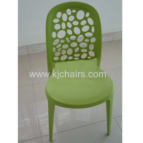 Fashion candy color pink durable pp Plastic Chair