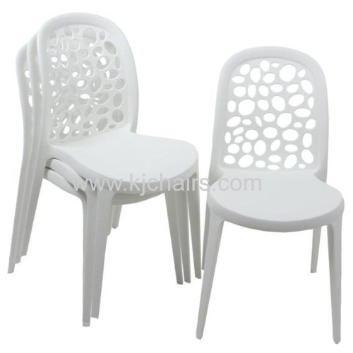 Fashion candy color pink durable pp Plastic Chair