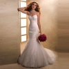 GEORGE BRIDE sweetheart lace and tulle mermaid wedding gown