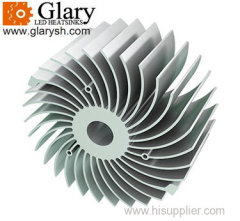 Aluminum CNC Precise Cutting LED Lamp Heat Sinks