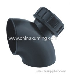 PE Siphon Drainage 91.5 Degree Bends with Mouth Pipe Fittings