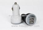 High Power Dual USB Car Charger For Ipod / Ipad , ABS And PC Material