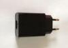 Universal Travel Power Adapters For Mobile Phone , 2 Pole European Plug