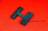 Black Anodize CNC Machined Parts Aluminum Machined H Profile , Tolerance +/-0.03mm