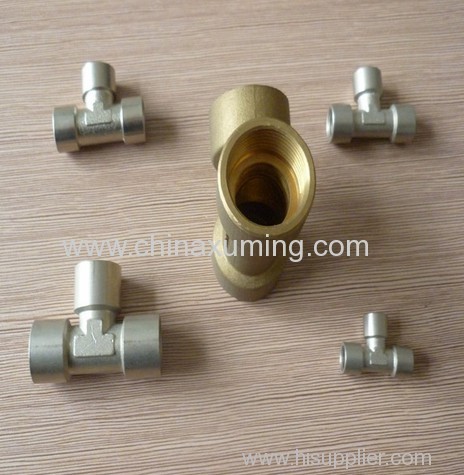 Brass Female Thread Tee Pipe Fittings