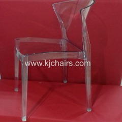 Modern clear PC plastic dining chairs