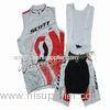 2011 Scott WhiteRed Cycling Vest and Bib Shorts Set