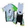 2013 Scott White And Green Cycling Jersey And Bib Shorts