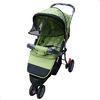 Green 3 wheel Baby Stroller Carriage Baby Trend Stroller with Storage Basket