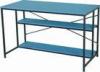 Large Steel Wooden Household Rectangle Dining Table Blue Modern DX-1122