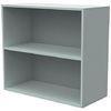 Top PVC Veneer 1 Shelf Wooden Cube Bookcase White For Living Room DX-123