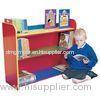 Three Shelf Wooden Cube Bookcase For Kids / Toddler , Childrens Book Shelves DX-128