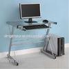 Transparent Modern Tempered Glass Computer Desks Square 70W * 50D * 75H DX-MH5