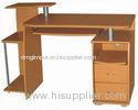 15mm PB Melamine Board Cherry Wooden Office Desks With drawers , PC Desk Workstation DX-8513