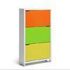 Fashionable White Orange Shoe Rack Cabinet for Living Room DX-8616