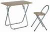 Portable Folding Rectangle Dining Tables With Chair Outside Set Furniture DX-8708