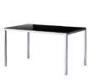 7mm Black Tempered Glass Rectangle Dining Table Laptop Desk Household Furniture DX-8886A