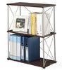 Indoor Three Layer Shelf Metal Magazine Rack Free Standing For Reading Room DX-K125