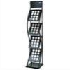 Cross Style Black Metal Magazine Rack Bookshelf Four - Layer DX-K130