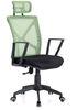 Green High Back Executive Fabric Office Chair With Armrest Gas Lift Mesh Seat DX-C630