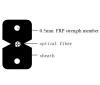 FTTH Drop Cable 4 fibers with FRP Strength member
