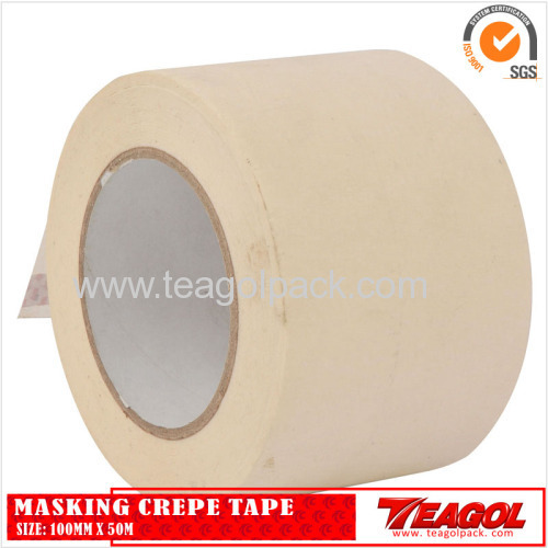 White Masking Crepe Tape 50mm x 50M/ 75mmx50M/100mmx50M