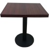 wooden edge fireproof top restaurant dining table